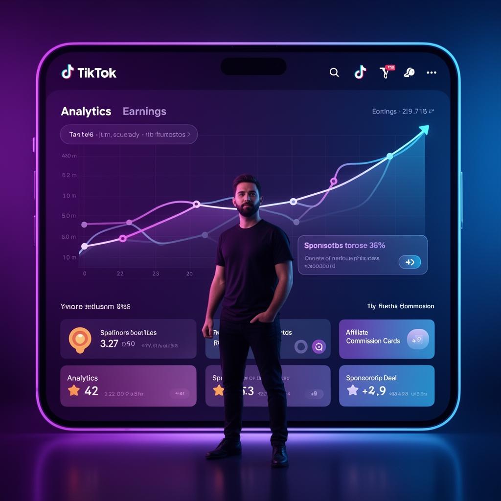TikTok creator earnings dashboard