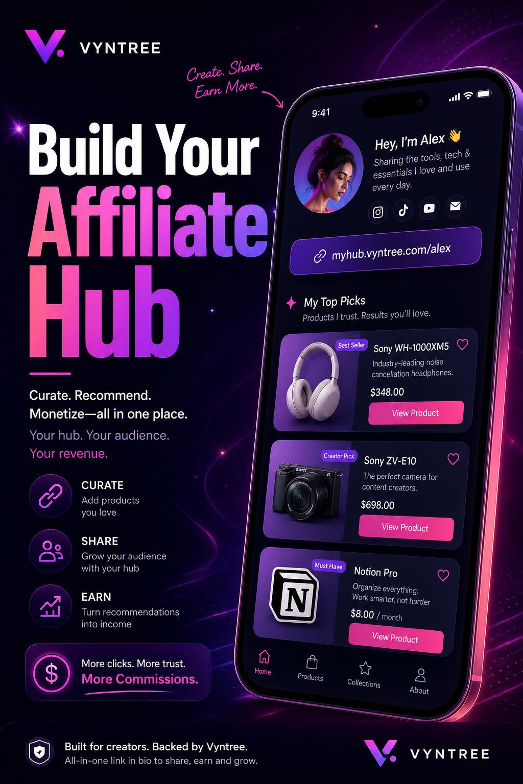 Build Your Affiliate Hub social graphic